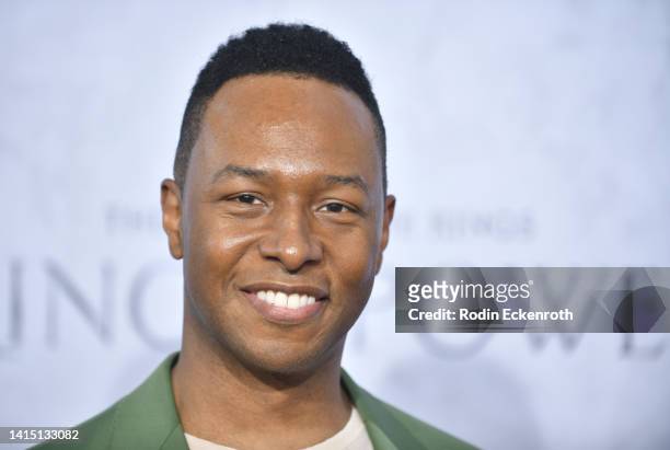Burl Moseley attends the Los Angeles premiere of Amazon Prime Video's "The Lord of The Rings: The Rings of Power" at The Culver Studios on August 15,...