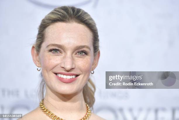 Allegra Edwards attends the Los Angeles premiere of Amazon Prime Video's "The Lord of The Rings: The Rings of Power" at The Culver Studios on August...