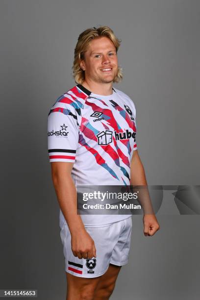 Dan Thomas of Bristol Bears poses for a portrait during the squad photocall for the 2022-2023 Gallagher Premiership Rugby season at Bristol Bears...