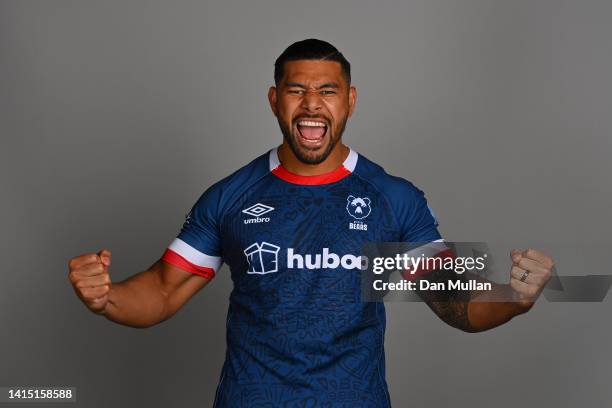 Charles Piutau of Bristol Bears poses for a portrait during the squad photocall for the 2022-2023 Gallagher Premiership Rugby season at Bristol Bears...