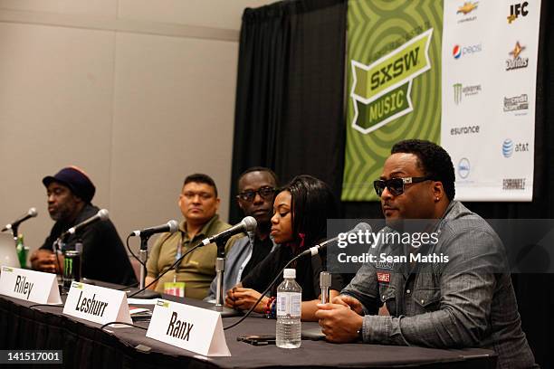 Mikey Dread, Karl Neilson, Director AEI Media/UKF, Mykaell Riley, Head of Music Production Univeristy Westminster, Lady Leshurr and DJ Robbo Ranx...