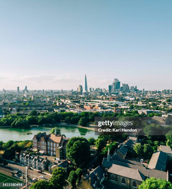 the london skyline at sunset - city of london stock pictures, royalty-free photos & images