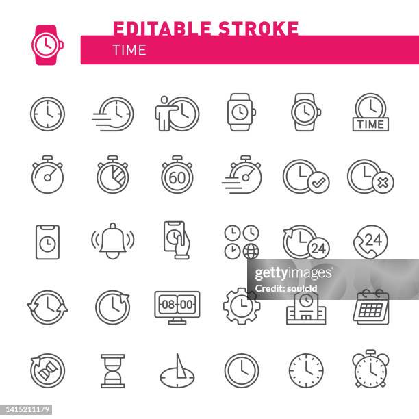 ilustraciones, imágenes clip art, dibujos animados e iconos de stock de iconos de tiempo - alarm clock