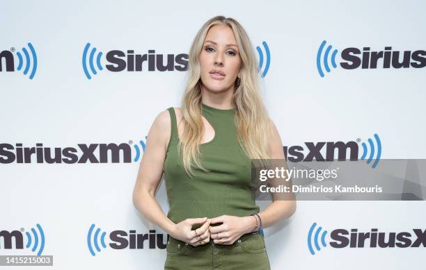 Ellie Goulding visits SiriusXM at SiriusXM Studios on August 16, 2022 in New York City.