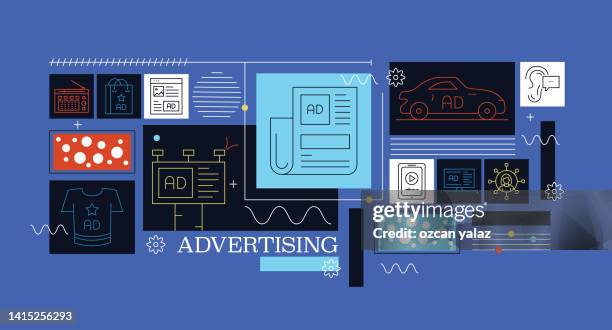 Advertising High Resolution Advertising Related Vector Banner Design Concept High-Res Vector ...