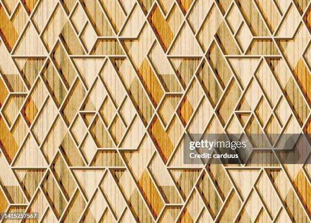seamless wood textured parquet pattern - wainscoting background stock illustrations