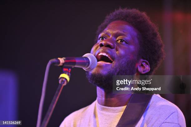 Michael Kiwanuka performs on stage at Stubb's Ampitheatre during SXSW 2012 Music Festival on March 17, 2012 in Austin, United States.