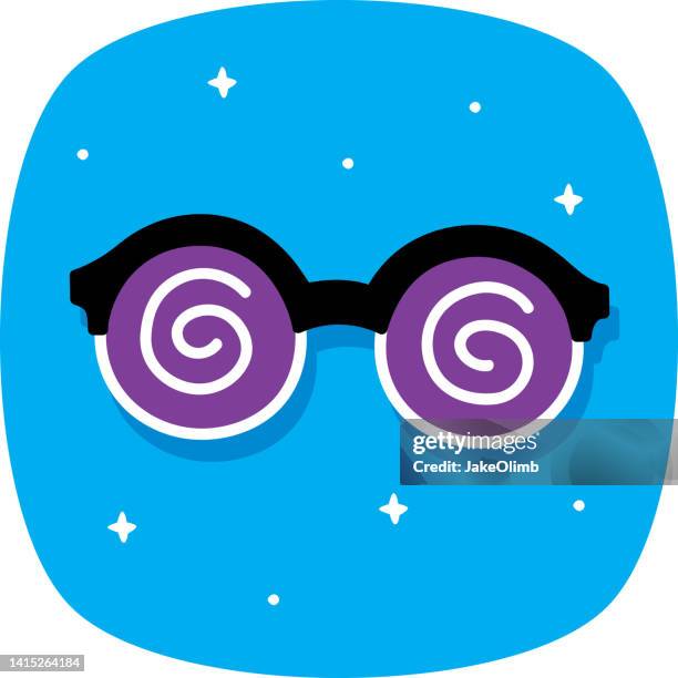 illustrations, cliparts, dessins animés et icônes de lunettes à rayons x doodle 1 - lunettes à rayons x