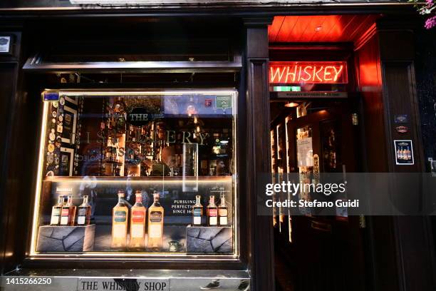 The Whiskey Bar in the Temple Bar zone on August 16, 2022 in Dublin, Ireland. Dublin is the capital of the Republic of Ireland, is located on the...