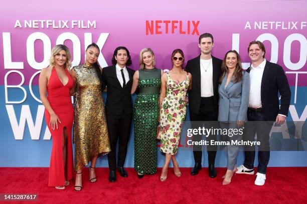 Alyssa Rodrigues, Aisha Dee, Danny Ramirez, Lili Reinhart, Andrea Savage, David Corenswet, Jessica Malanaphy and Bryan Unkeless attend the Los...