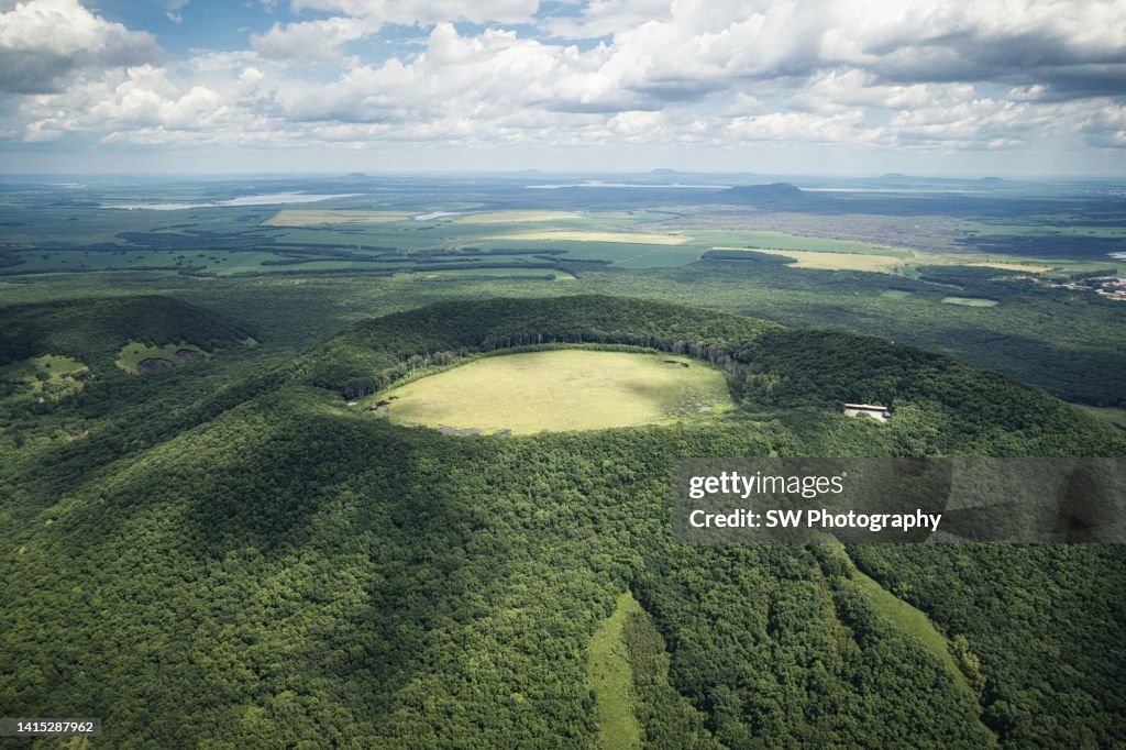 Aerial view of the vocalnoes in Heihe city, China