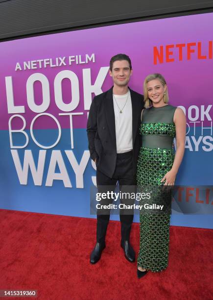 David Corenswet and Lili Reinhart attend Netflix's "Look Both Ways" Los Angeles special screening at TUDUM Theater on August 16, 2022 in Hollywood,...