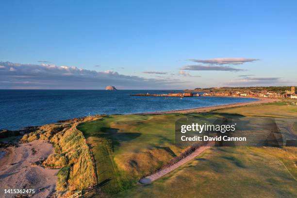 An aerial view of the green on the 426 yards par 4, 17th hole 'Point Gary ' with the green on the 342 yards par 4, first hole 'Point Gary ' behind at...