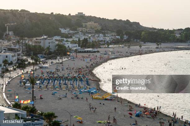 beach and mediterranean sea in san vito lo capo, italy - gulf of palermo stock pictures, royalty-free photos & images