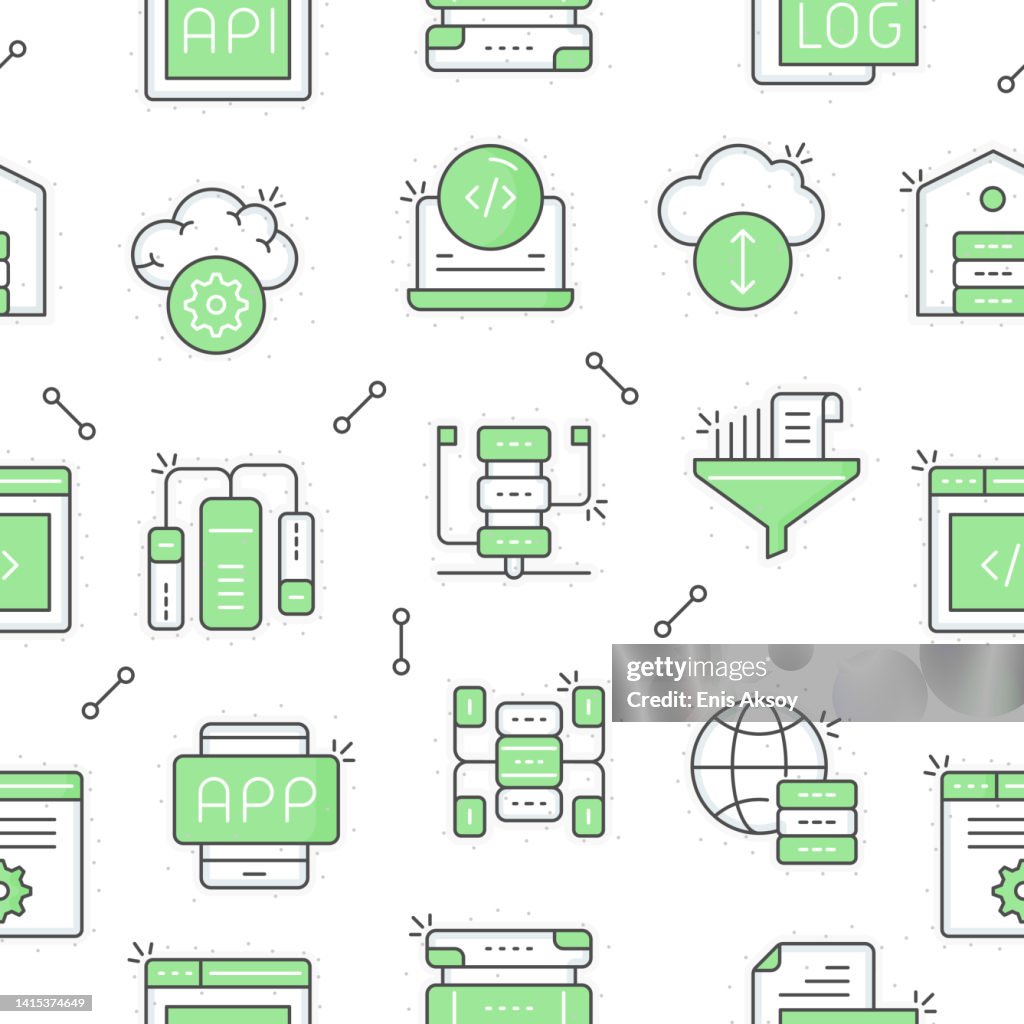 Data Analytics Seamless Pattern High-Res Vector Graphic - Getty Images