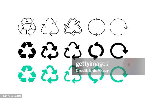 Recycle sign set Recycle sign set