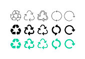 Recycle sign set