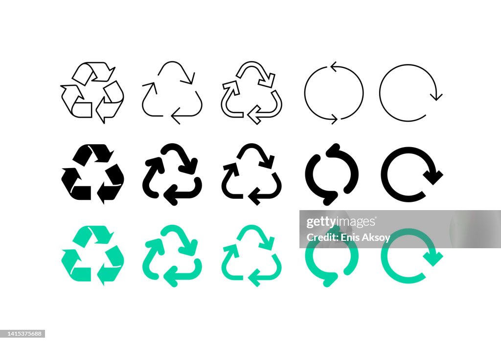 Recycle sign set
