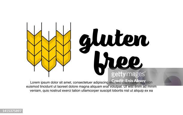 gluten free icon - gluten free sign stock illustrations