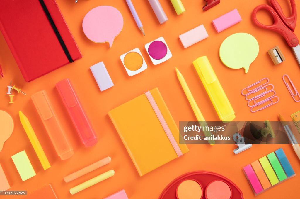 School Supplies Background