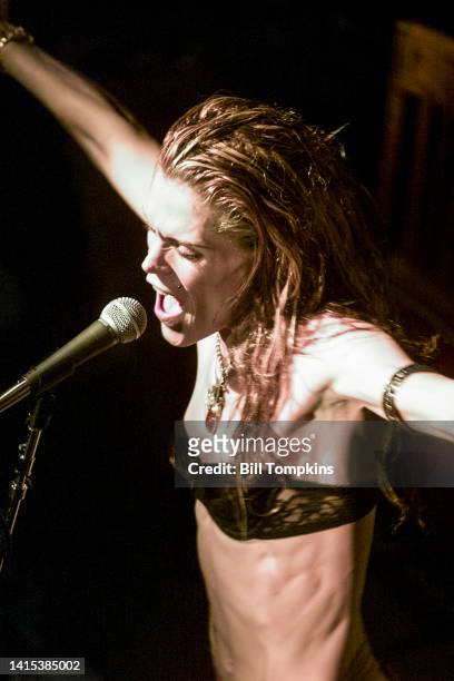 July 2003: Rock singer Beth Hart performing on July 2003 in New York City.