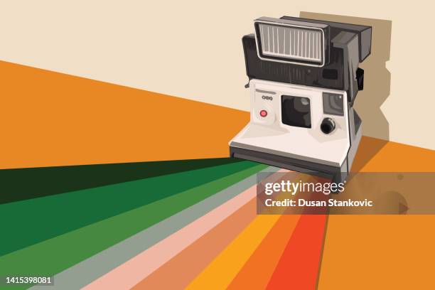 vintage - instant camera - polaroid 幅插畫檔、美工圖案、卡通及圖標