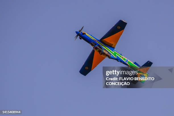 esquadrilha da fumaça, eda - air demonstration squadron. - fumaça foto e immagini stock