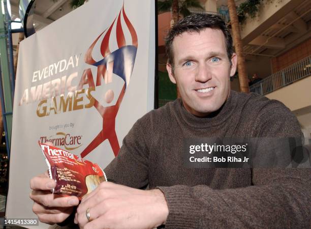 Speed skating Olympic Gold Medalist Dan Jansen during the first 'Everyday American Games, January 23, 2002 in Santa Monica, California.