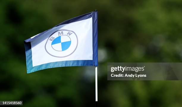 Hole flag during the Pro-Am prior to the BMW Championship at Wilmington Country Club on August 17, 2022 in Wilmington, Delaware.