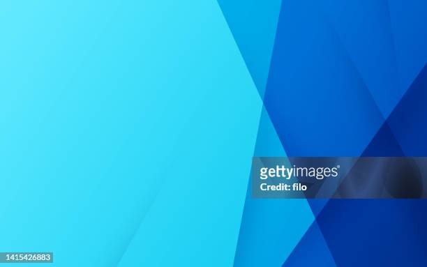 blue angled abstract background design - page divider stock illustrations