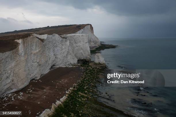 An area of coastland next to where raw sewage had been reportedly discharged after heavy rain on August 17, 2022 in Seaford, England. The Environment...