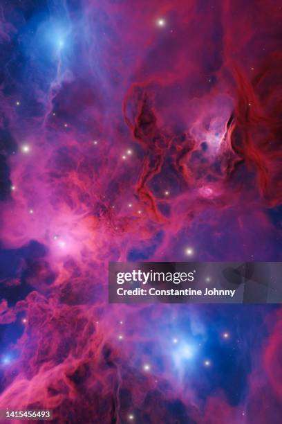 abstract outer space nebula background - astrophysics fotografías e imágenes de stock