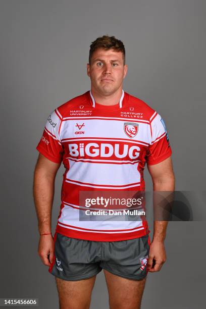 Ben Morgan of Gloucester Rugby poses for a portrait during the Gloucester Rugby squad photocall for the 2022-2023 Gallagher Premiership Rugby season...