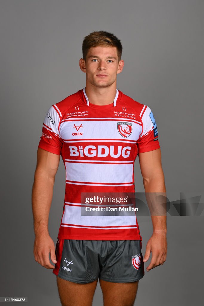 Alex Morgan of Gloucester Rugby poses for a portrait during the... News ...