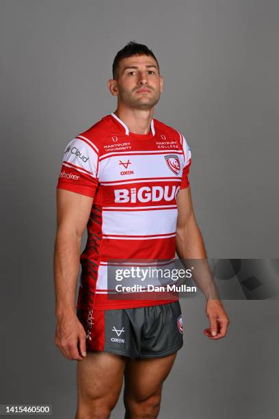 Jonny May of Gloucester Rugby poses for a portrait during the Gloucester Rugby squad photocall for the 2022-2023 Gallagher Premiership Rugby season...