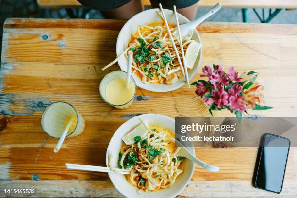 thai food in berlin - thai food stock pictures, royalty-free photos & images