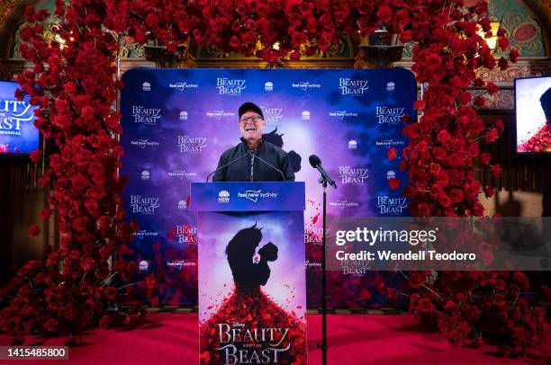 Director and choreographer Matt West attends a press conference to announce the premiere of Disney's musical theatre blockbuster 'Beauty and the...