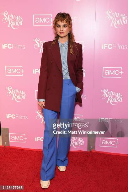 Debby Ryan attends the Los Angeles Special Screening of IFC Films' "Spin Me Round" at The London West Hollywood at Beverly Hills on August 17, 2022...