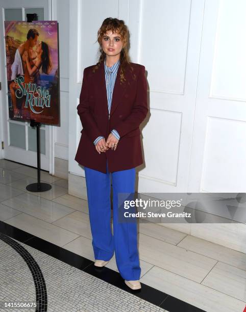 Debby Ryanattends the Los Angeles Special Screening Of IFC Films' "Spin Me Round" at The London West Hollywood at Beverly Hills on August 17, 2022 in...