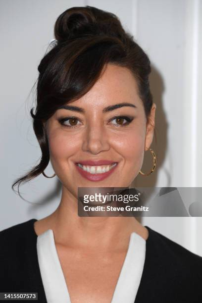 Aubrey Plaza attends the Los Angeles Special Screening Of IFC Films' "Spin Me Round" at The London West Hollywood at Beverly Hills on August 17, 2022...