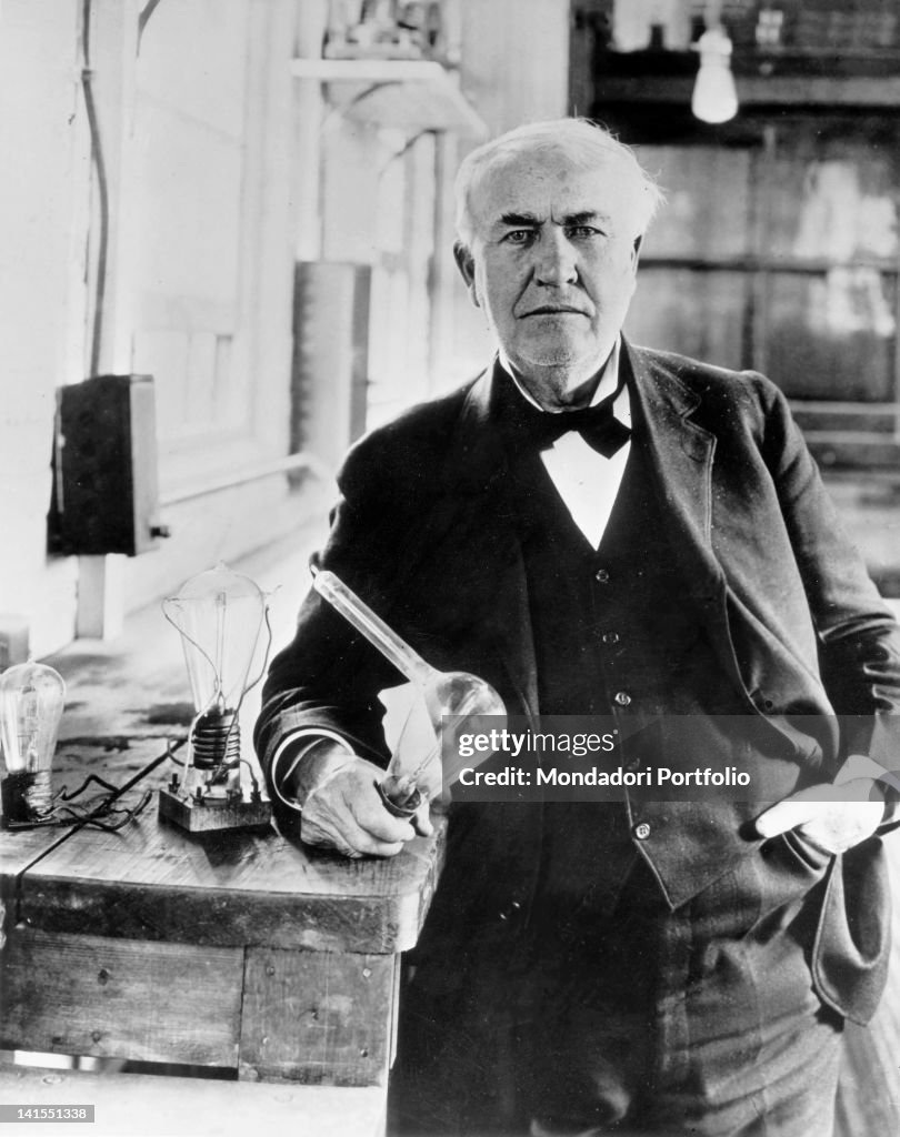 Thomas Alva Edison In His Laboratory