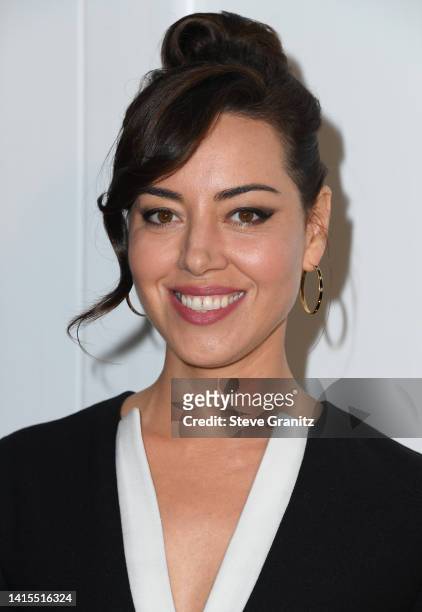 Aubrey Plaza attends the Los Angeles Special Screening Of IFC Films' "Spin Me Round" at The London West Hollywood at Beverly Hills on August 17, 2022...