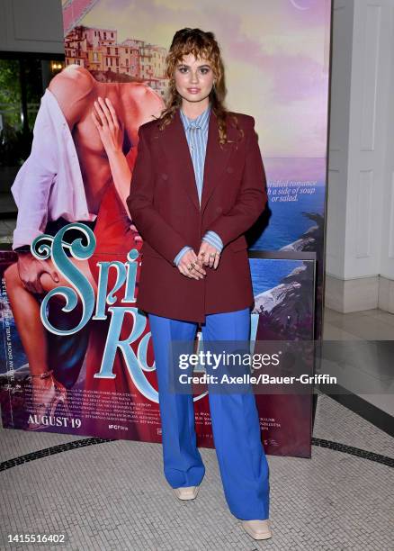 Debby Ryan attends the Los Angeles Special Screening of IFC Films' "Spin Me Round" at The London West Hollywood at Beverly Hills on August 17, 2022...