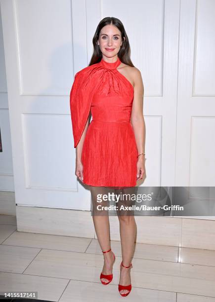 Alison Brie attends the Los Angeles Special Screening of IFC Films' "Spin Me Round" at The London West Hollywood at Beverly Hills on August 17, 2022...