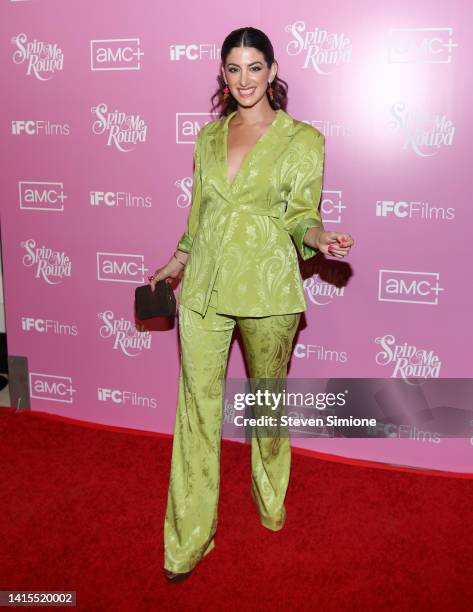 Ayden Mayeri attends the Los Angeles special screening of IFC Films' "Spin Me Round" at The London West Hollywood at Beverly Hills on August 17, 2022...