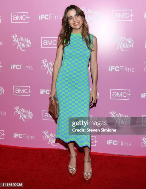 Natalie Morales attends the Los Angeles special screening of IFC Films' "Spin Me Round" at The London West Hollywood at Beverly Hills on August 17,...