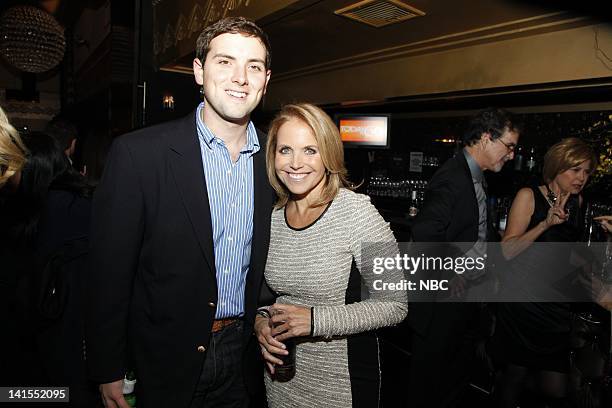 60th Anniversary Party -- Pictured: Luke Russert and Katie Couric at the Edison Ballroom in New York to celebrate the 60th anniversary of the TODAY...