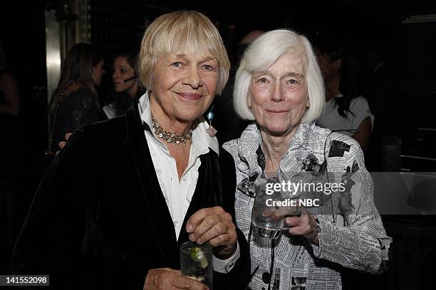 60th Anniversary Party -- Pictured: Estelle Parsons and Beryl Pfizer at the Edison Ballroom in New York to celebrate the 60th anniversary of the...