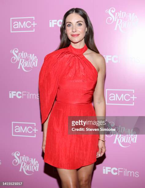 Alison Brie attends the Los Angeles special screening of IFC Films' "Spin Me Round" at The London West Hollywood at Beverly Hills on August 17, 2022...