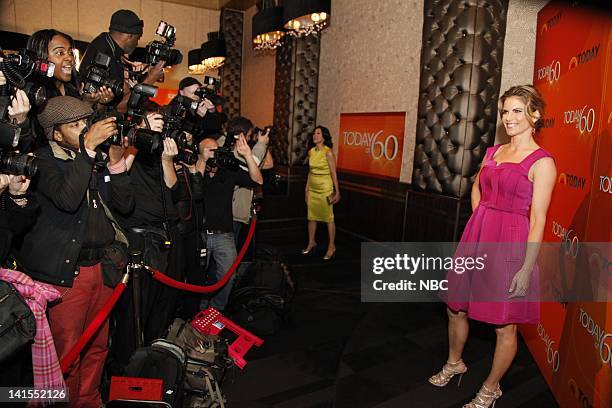 60th Anniversary Party -- Pictured: Natalie Morales arrives at the Edison Ballroom in New York to celebrate the 60th anniversary of the TODAY show on...